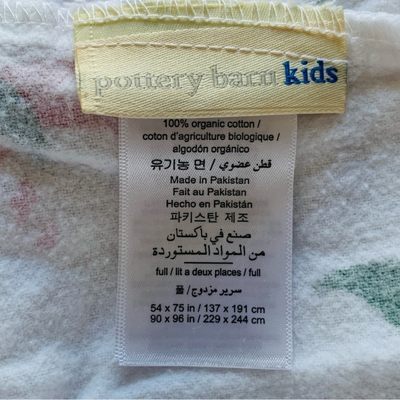 Pottery Barn Kids Elf Sheet Set Organic Cotton Size Full 4 Piece Set - Picture 7 of 10